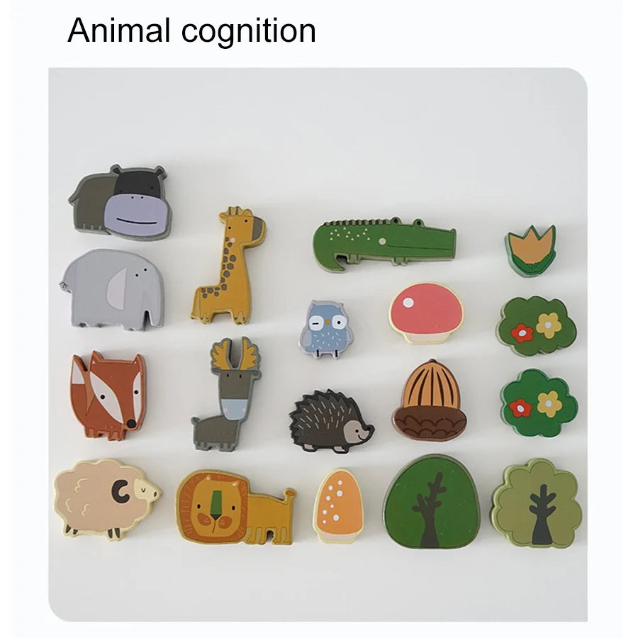 Animals in the Forest - Wooden toy - Montessori Grow