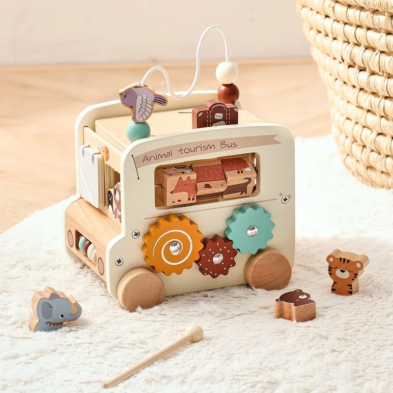 Activity Cube - 7-in-1 Educational Play Center - Montessori Grow