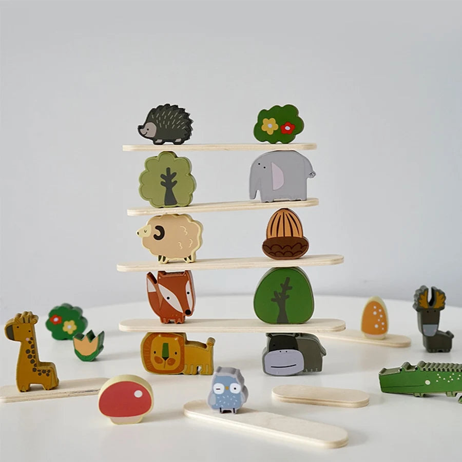 Animals in the Forest - Wooden toy - Montessori Grow
