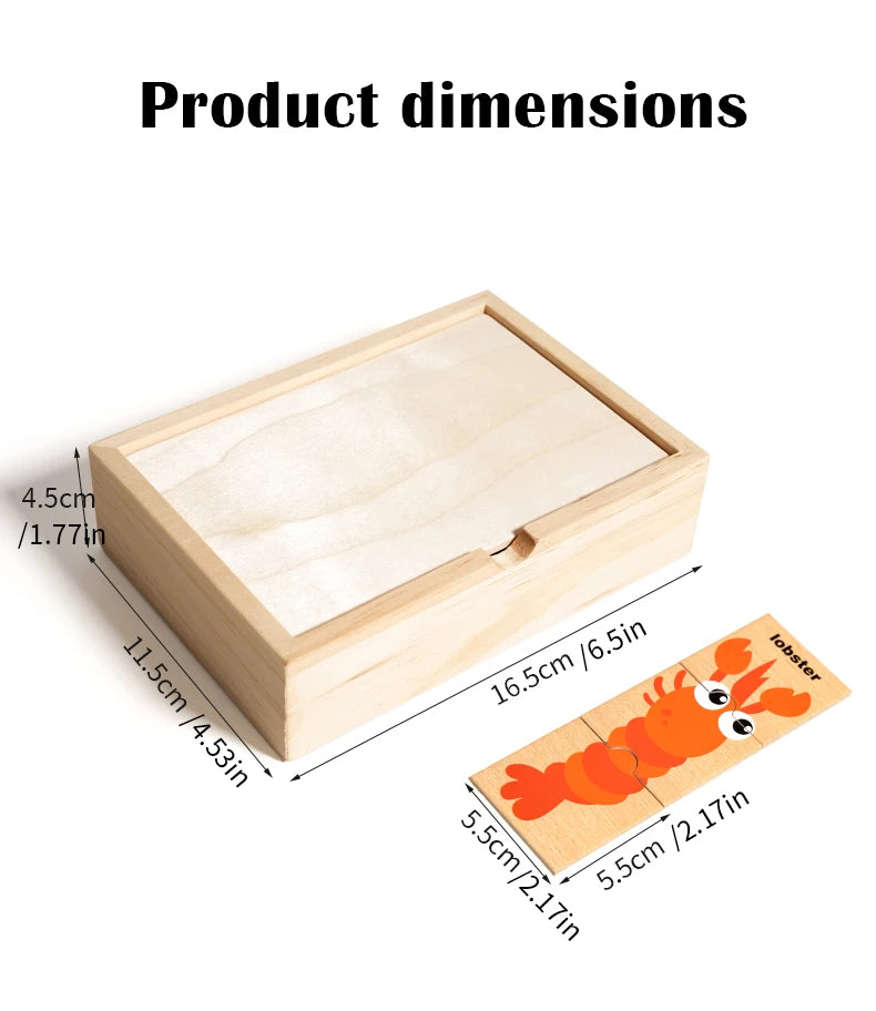 Wooden Animal Puzzle Collection - Montessori Grow