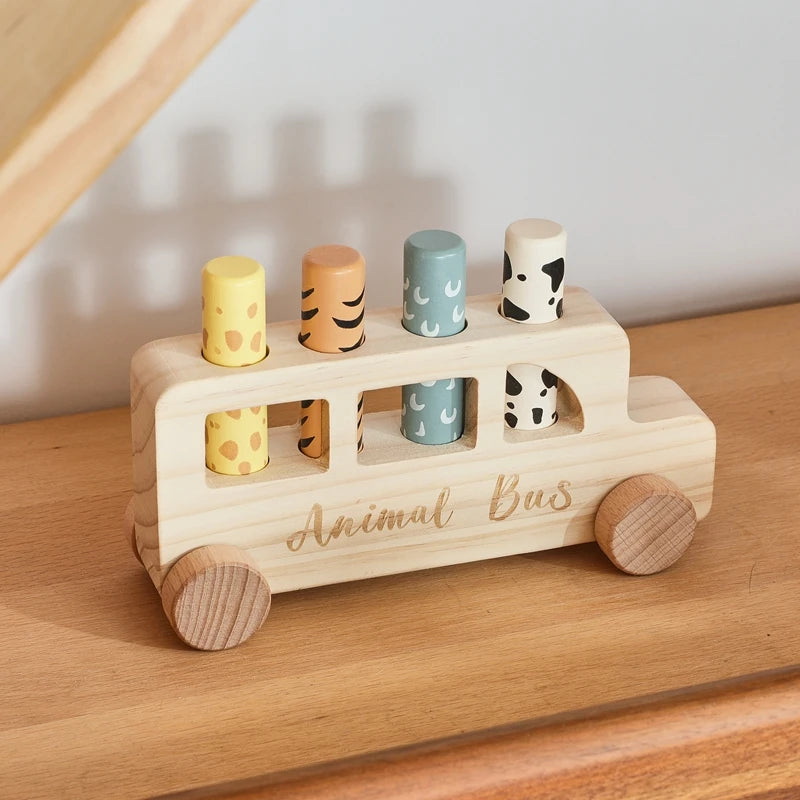 Wooden Pop-Up Bus - Montessori Grow