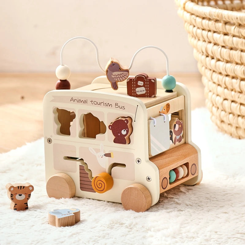 Activity Cube - 7-in-1 Educational Play Center - Montessori Grow