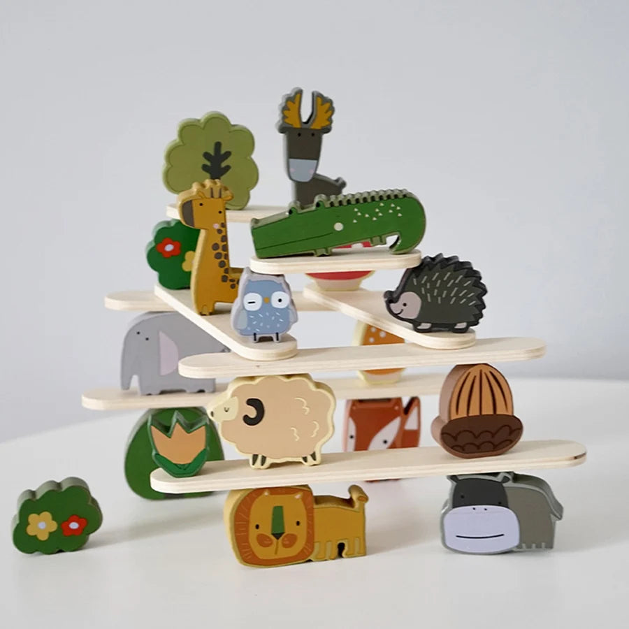 Animals in the Forest - Wooden toy - Montessori Grow