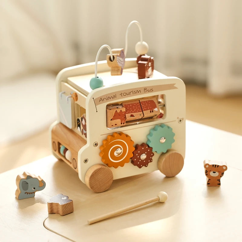 Activity Cube - 7-in-1 Educational Play Center - Montessori Grow