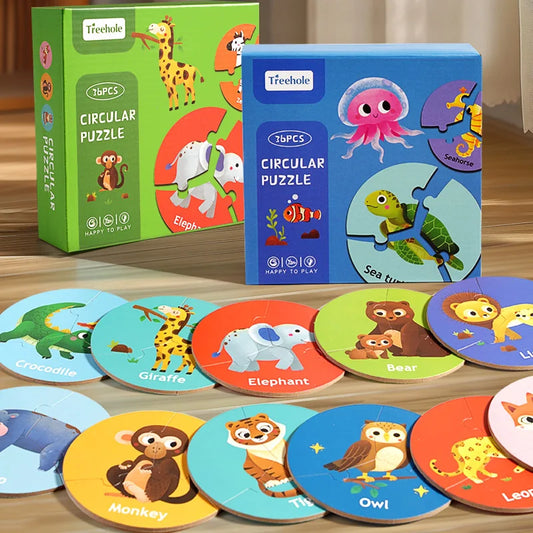 Circular Puzzles - Montessori Grow