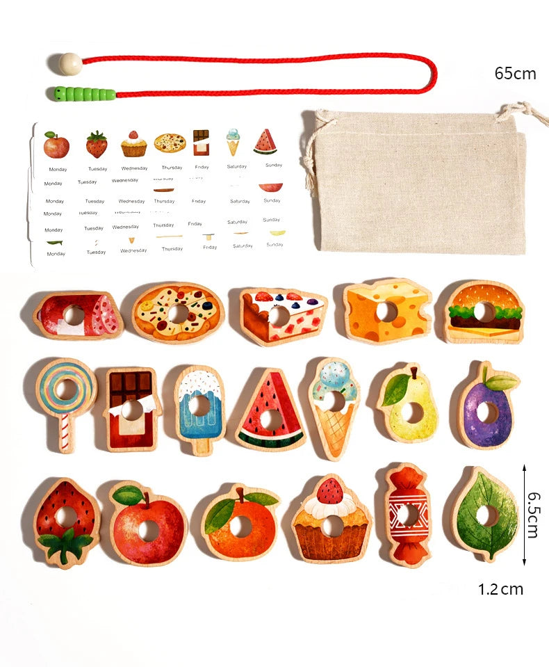 Threading Toy - Logic, Sorting & Coordination - Montessori Grow