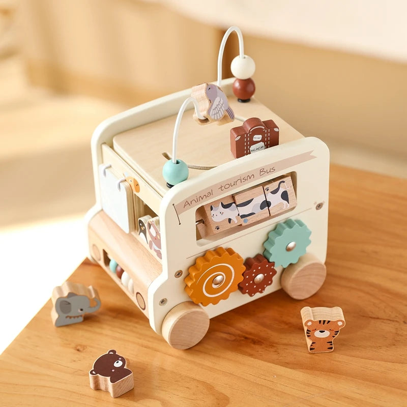 Activity Cube - 7-in-1 Educational Play Center - Montessori Grow