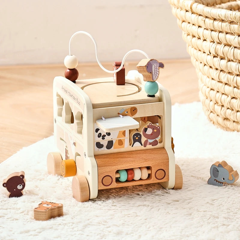 Activity Cube - 7-in-1 Educational Play Center - Montessori Grow