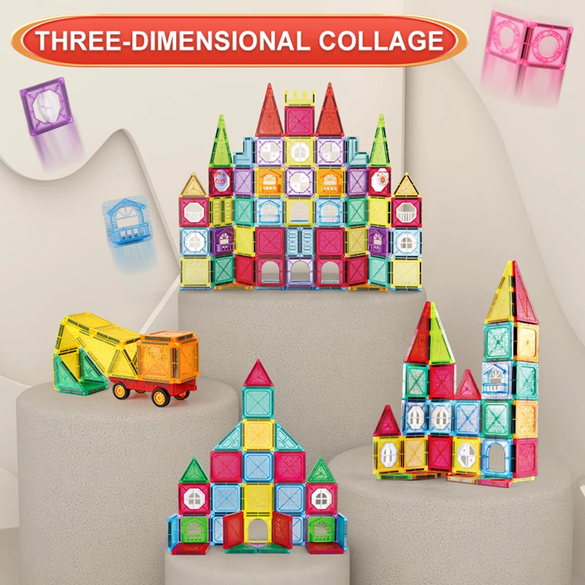 3D Magnetic Building Blocks – Creativity, Logic & Endless Imagination