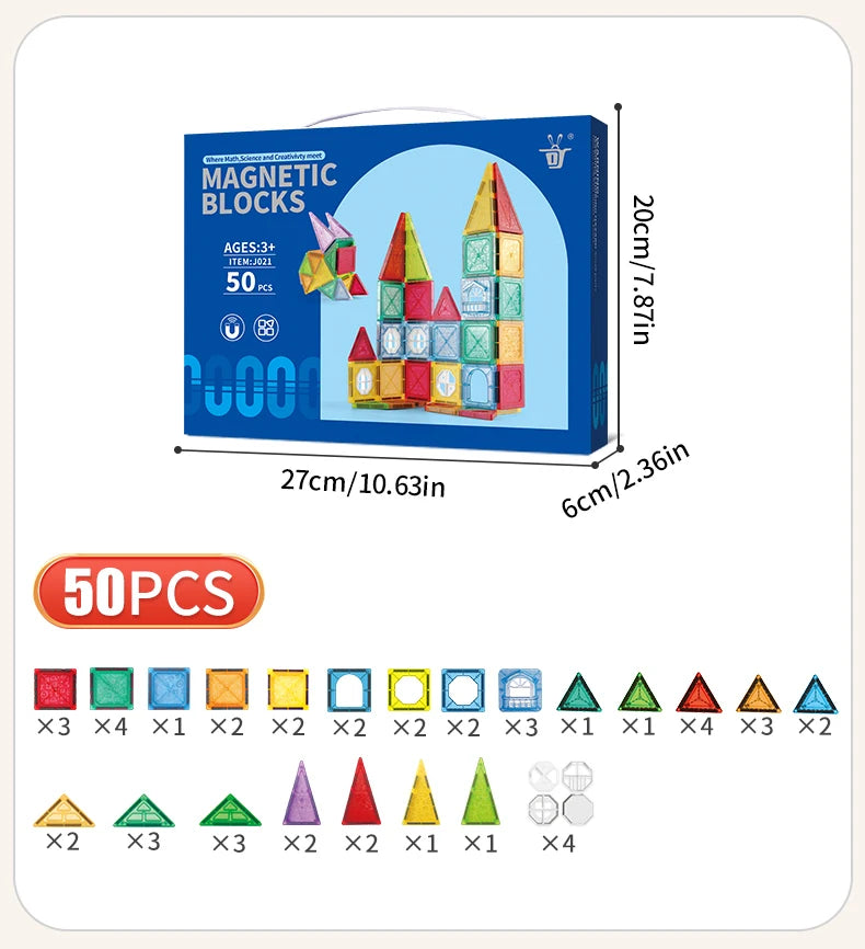 3D Magnetic Building Blocks – Creativity, Logic & Endless Imagination