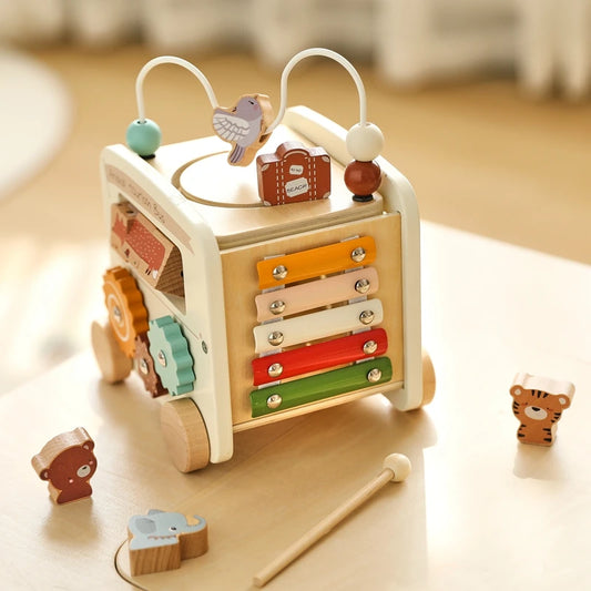 Activity Cube - 7-in-1 Educational Play Center - Montessori Grow