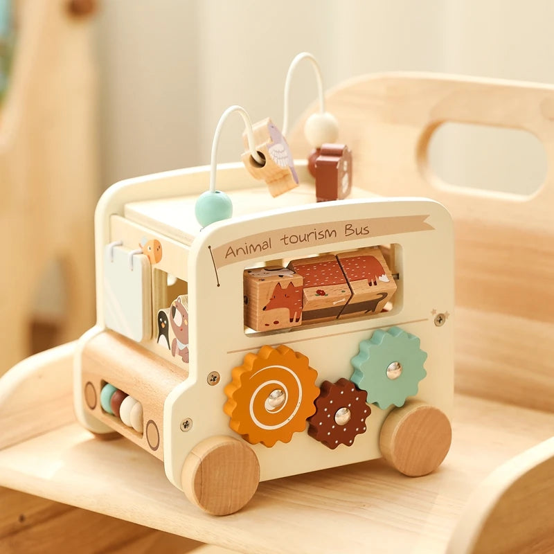 Activity Cube - 7-in-1 Educational Play Center - Montessori Grow