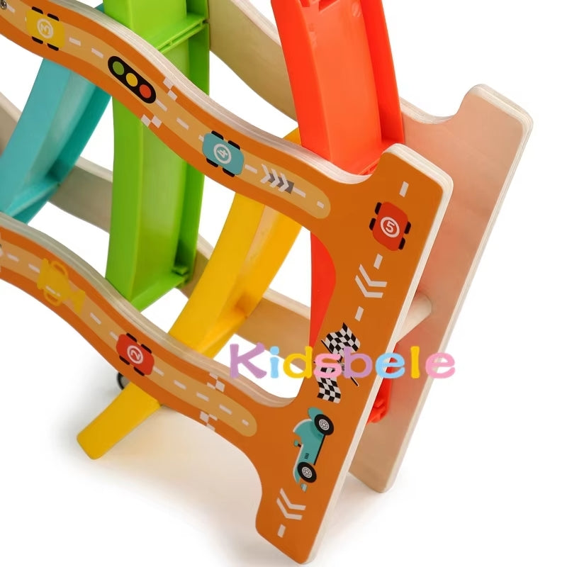 Wooden Ramp Racing - Montessori Grow
