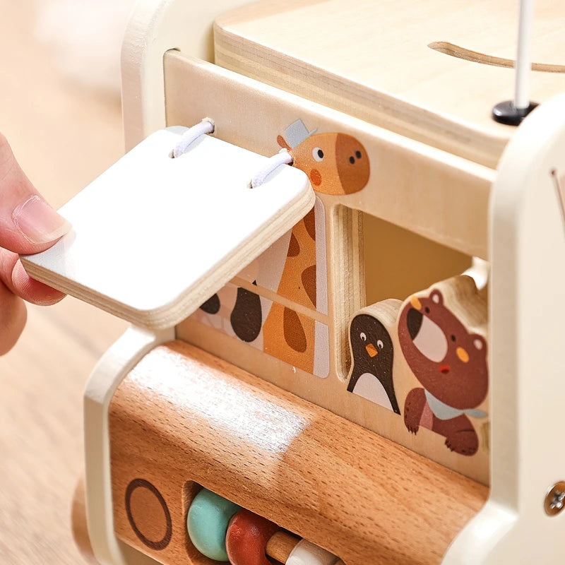 Activity Cube - 7-in-1 Educational Play Center - Montessori Grow