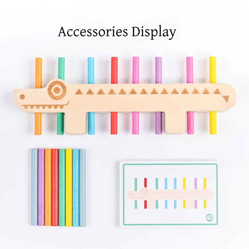 Wooden Color Matching & Balance Game - Montessori Grow