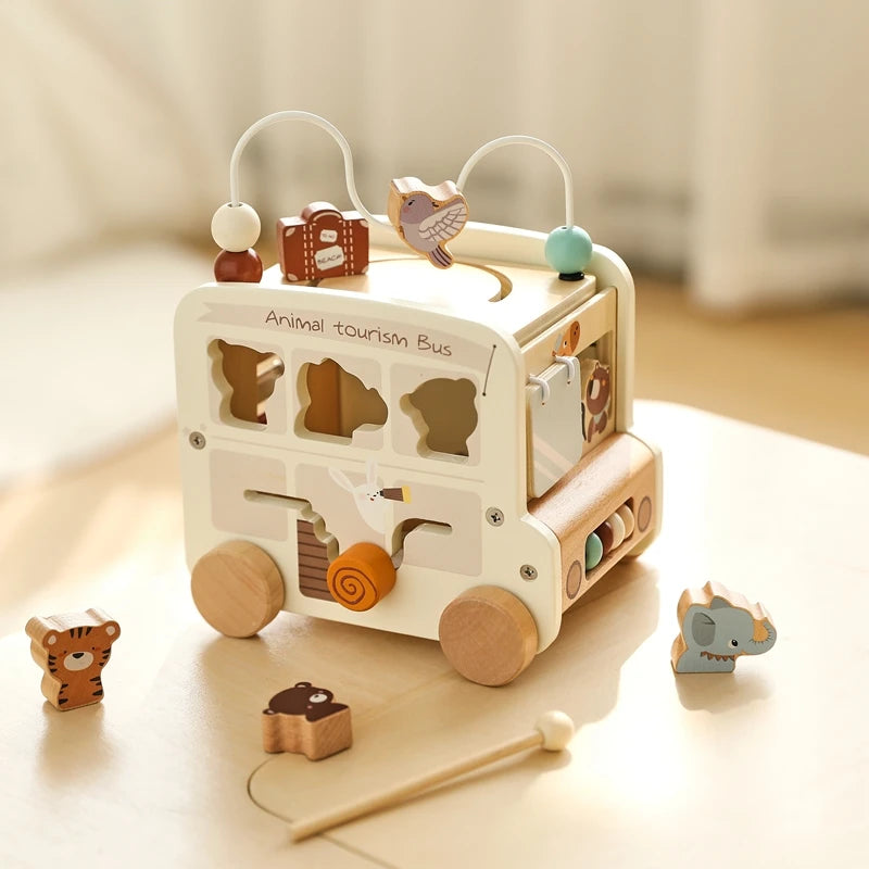 Activity Cube - 7-in-1 Educational Play Center - Montessori Grow