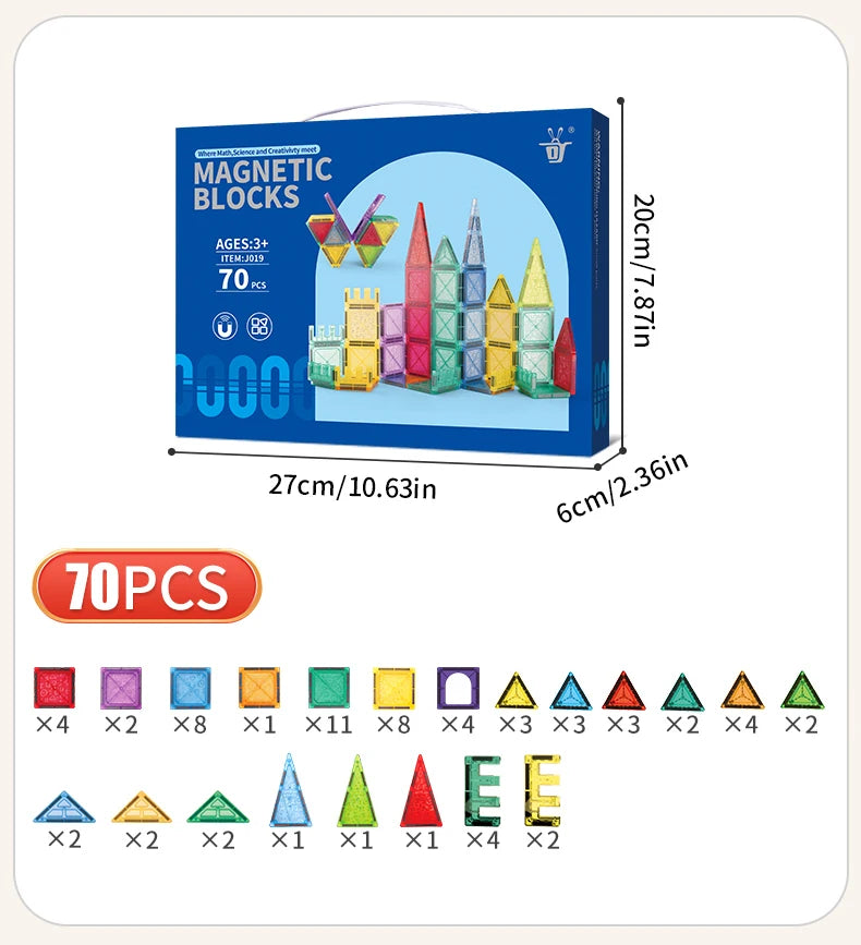 3D Magnetic Building Blocks – Creativity, Logic & Endless Imagination