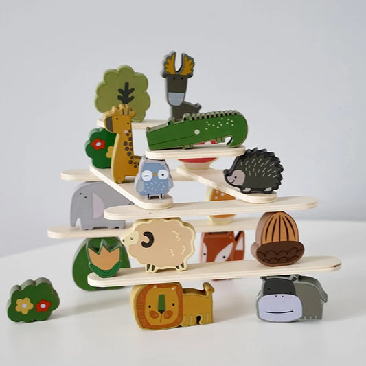 Animals in the Forest - Wooden toy - Montessori Grow