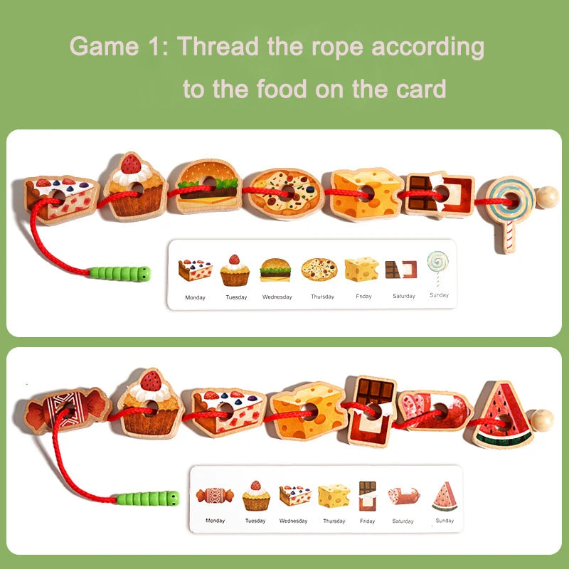 Threading Toy - Logic, Sorting & Coordination - Montessori Grow