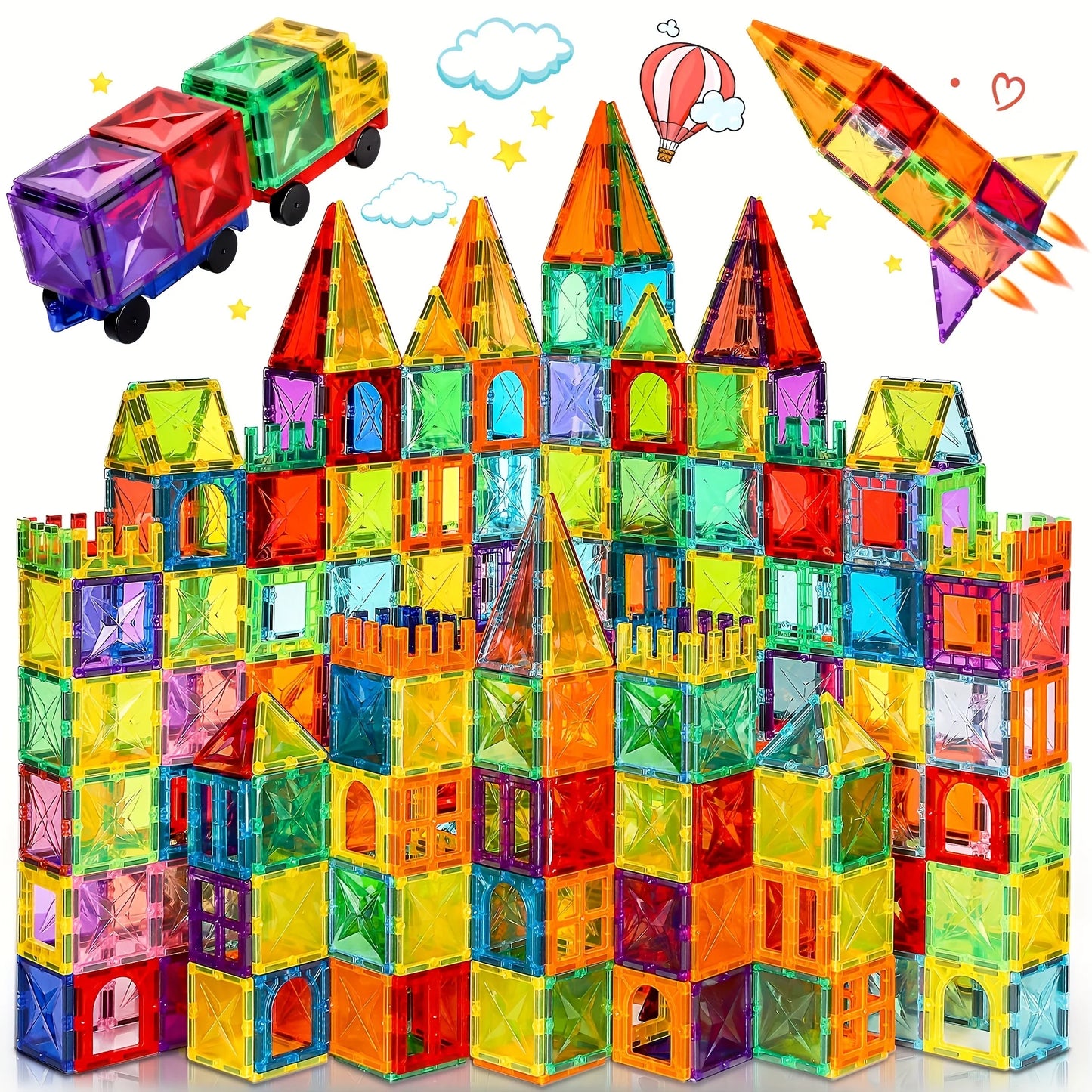3D Magnetic Building Blocks – Creativity, Logic & Endless Imagination