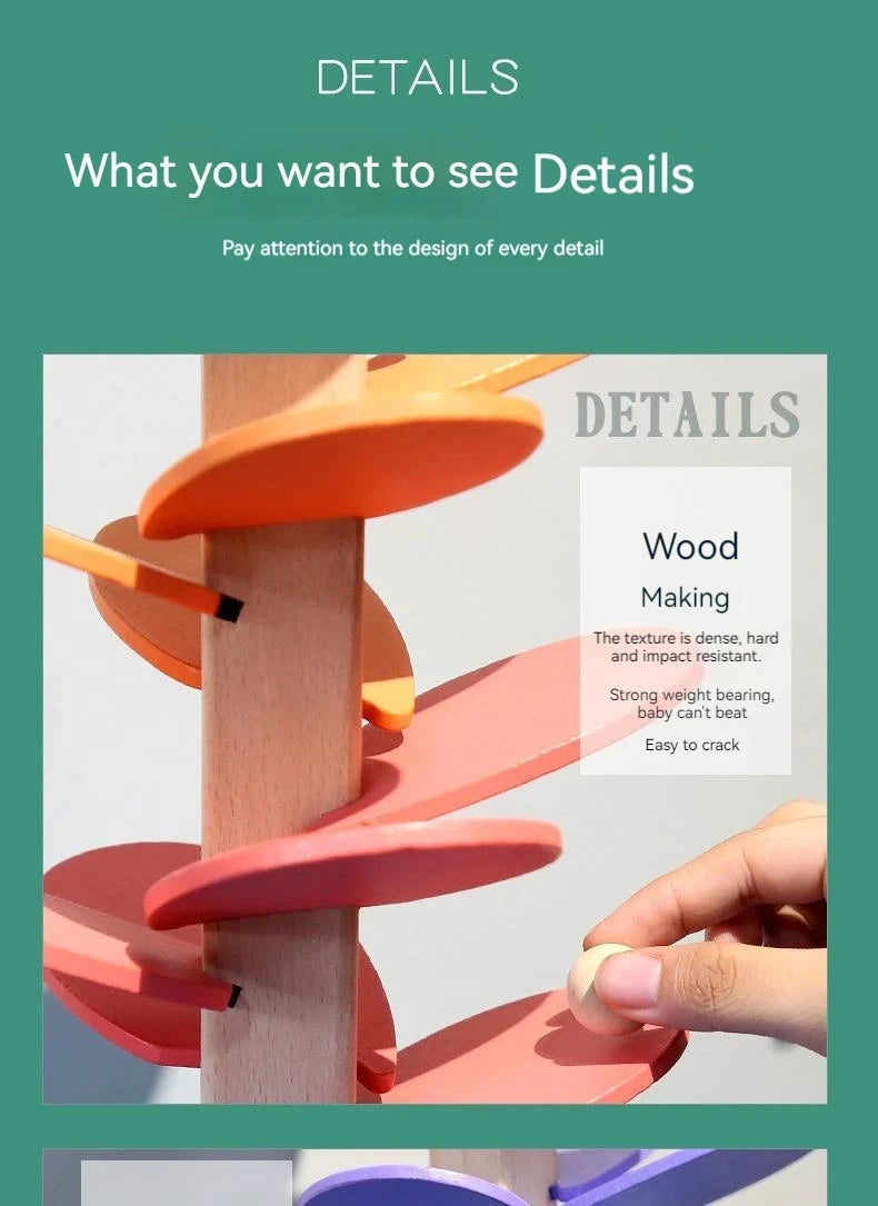 Musical Wooden Tree -  Sensory & Educational Toy - Montessori Grow