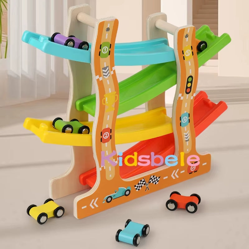 Wooden Ramp Racing - Montessori Grow